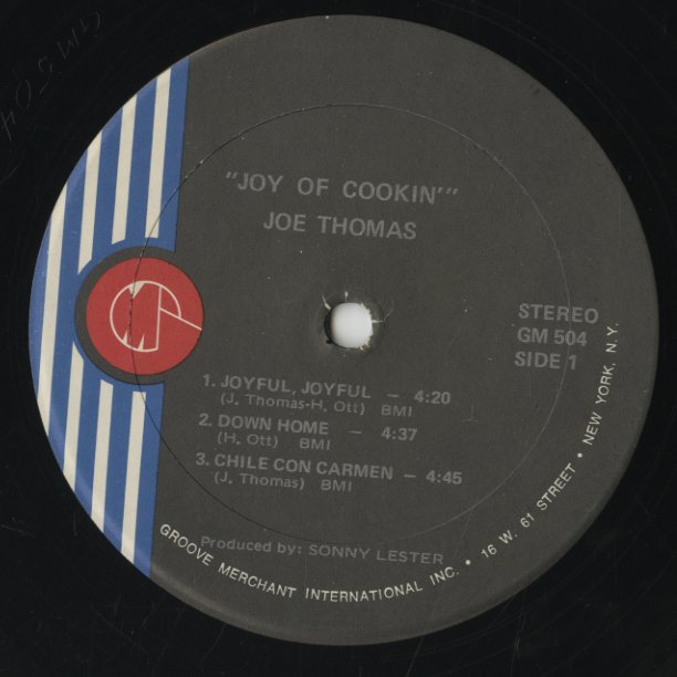 Joe Thomas / ジョー・トーマス / Joy Of Cookin' (GM504)