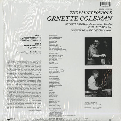 Ornette Coleman - The Empty Foxhole (B1-28982) LP 1994 US Blue Note Connoisseur Series｜中古LP