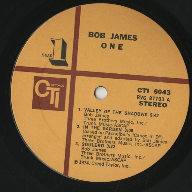 Bob James / ボブ・ジェイムス / One (CTI 6043)
