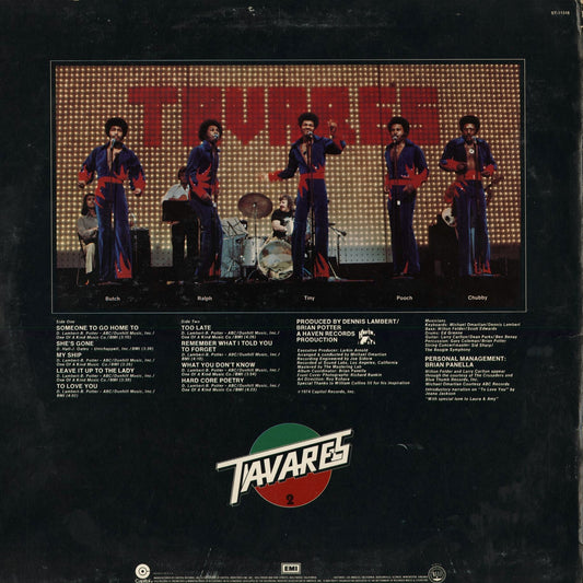 Tavares - Hard Core Poetry (ST-11316) 1974 US Capitol｜中古LP