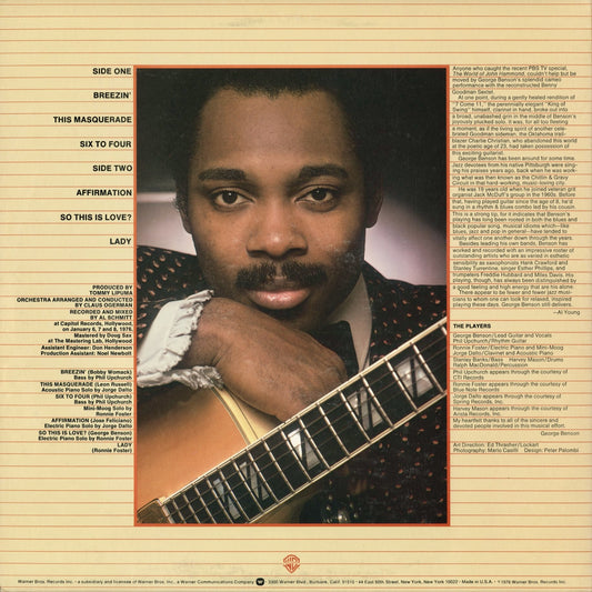George Benson – Breezin' (BS 2919) 1976 US Warner Bros｜中古LP