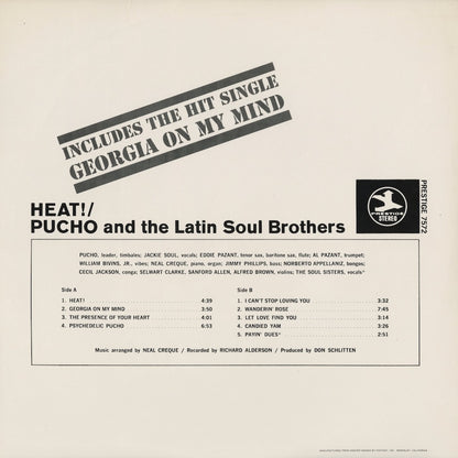 Pucho & The Latin Soul Brothers / プーチョ＆ラテン・ソウル・ブラザーズ / Heat! (PR-7572) OJC