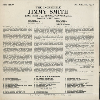 Jimmy Smith / ジミー・スミス / At The Organ Vol.3 (BLP1525)