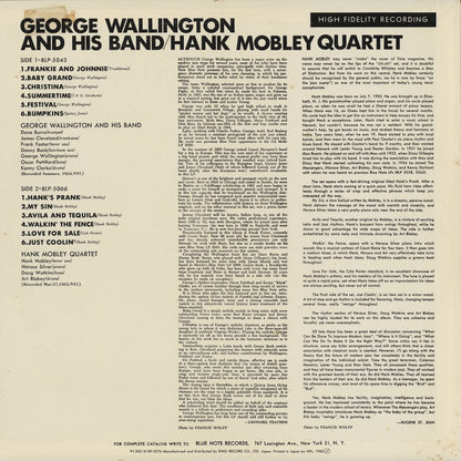 George Wallington and His Band / Hank Mobley Quartet (K18P-9276) LP 1983 JPN Blue Note｜中古LP