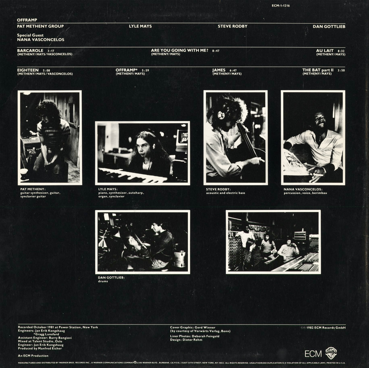 Pat Metheny / Offramp (ECM-1-1216) 1982 US ECM｜中古LP