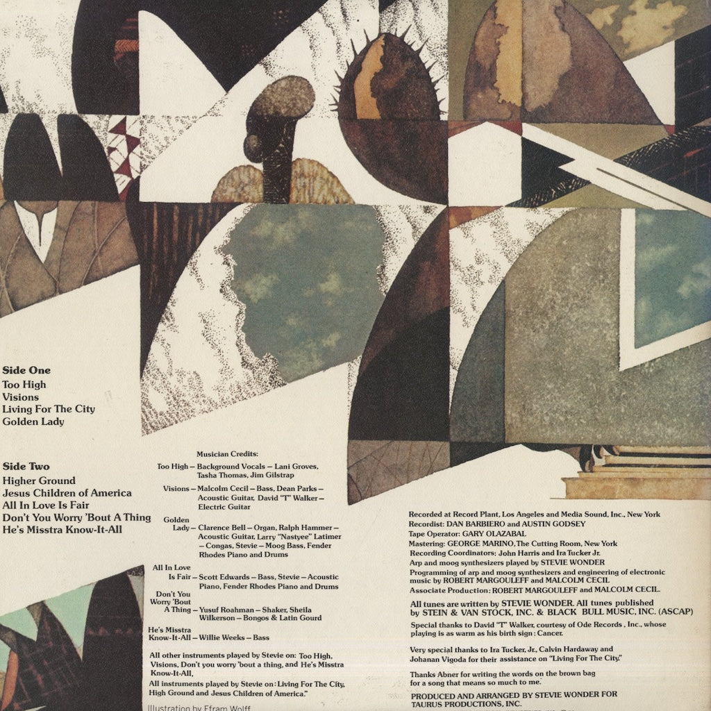 Stevie Wonder / スティーヴィ・ワンダー / Innervisions (SWX6039)