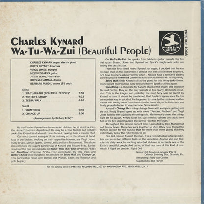 Charles Kynard / チャールズ・カイナード / Wa-Tu-Wa-Zui (Beautiful People) (PR10008)