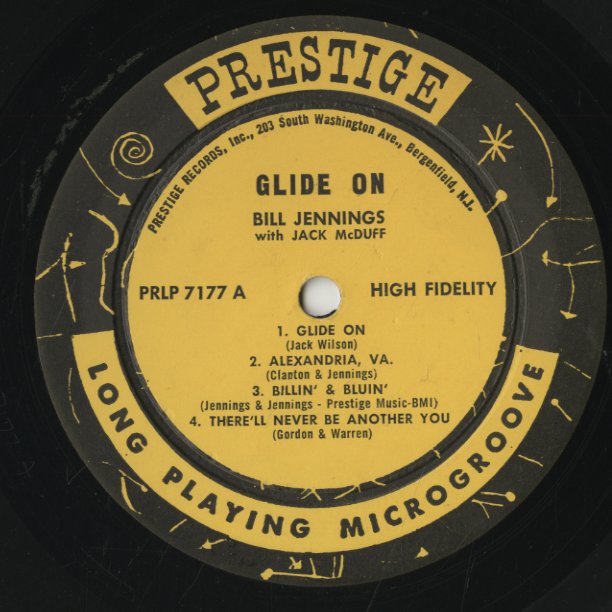 Bill Jennings / ビル・ジェニングス / Glide On (PRLP 7177)