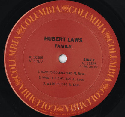Hubert Laws - Family (JC36396) 1980 US Columbia｜中古LP