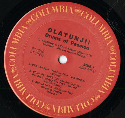 Olatunji - Drums Of Passion (PC 8210) 1972 US Columbia｜中古LP