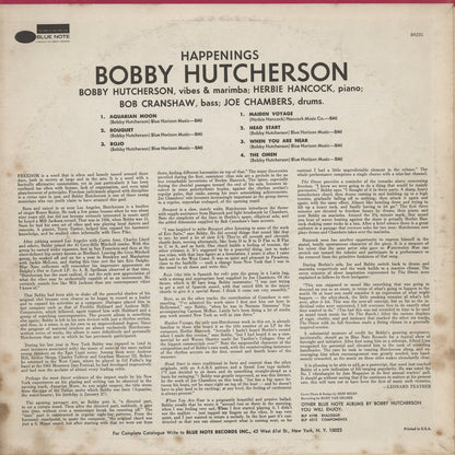 Bobby Hutcherson - Happenings (BST 84231) LP 1970 US Blue Note｜中古LP