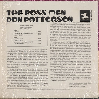 Don Patterson - The Boss Men (PR 7466) 1967 US Prestige｜中古LP