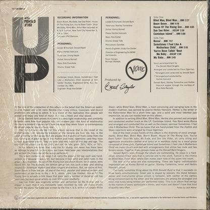 Donald Byrd / ドナルド・バード / Up With Donald Byrd (V-8609)