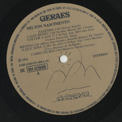 Milton Nascimento / ミルトン・ナシメント / Geraes (31C 064 422806D)