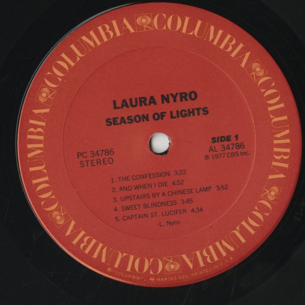 Laura Nyro - Season of Lights (PC34786) 1977 US Columbia｜中古LP
