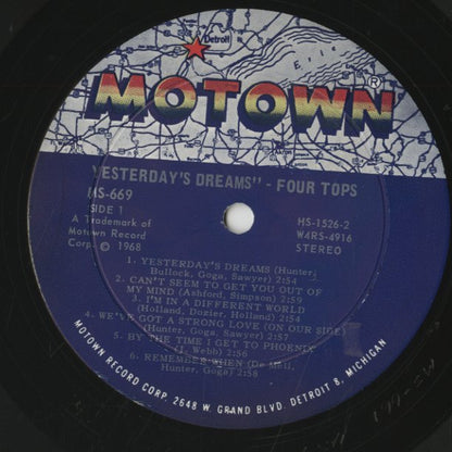 The Four Tops / フォー・トップス / Yesterday’s Dreams (MS 669)