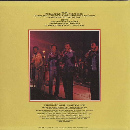 Four Tops - Live & In Concert (DSD-50188) 1974 US ABC｜中古LP