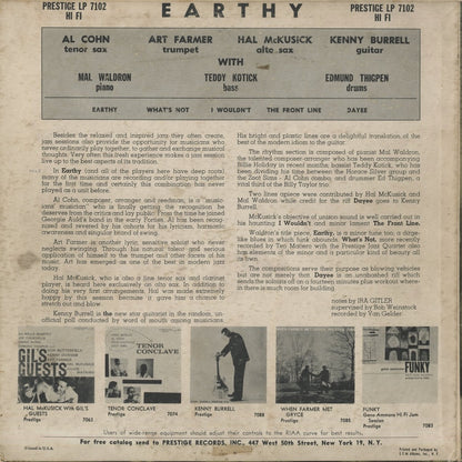 The Prestige All Stars / Earthy (PRLP 7102)