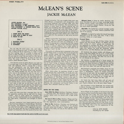 Jackie McLean / ジャッキー・マクリーン / McLean's Scene (OJC-098)