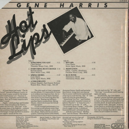 Gene Harris / ジーン・ハリス / Hot Lips (JAM008)