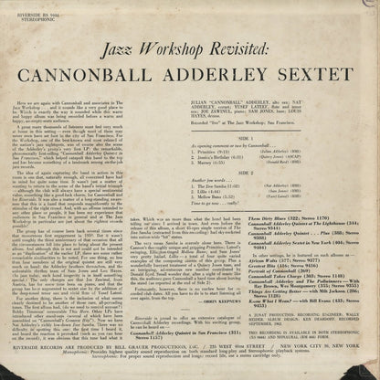 Cannonball Adderley Sextet - Jazz Workshop Revisited (9444) LP 1963 US Riverside｜中古LP