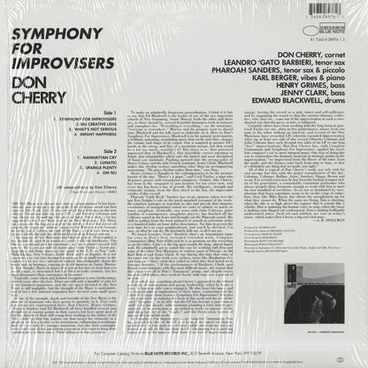 Don Cherry – Symphony For Improvisers (B1-28976) LP 1994 US Blue Note｜中古LP