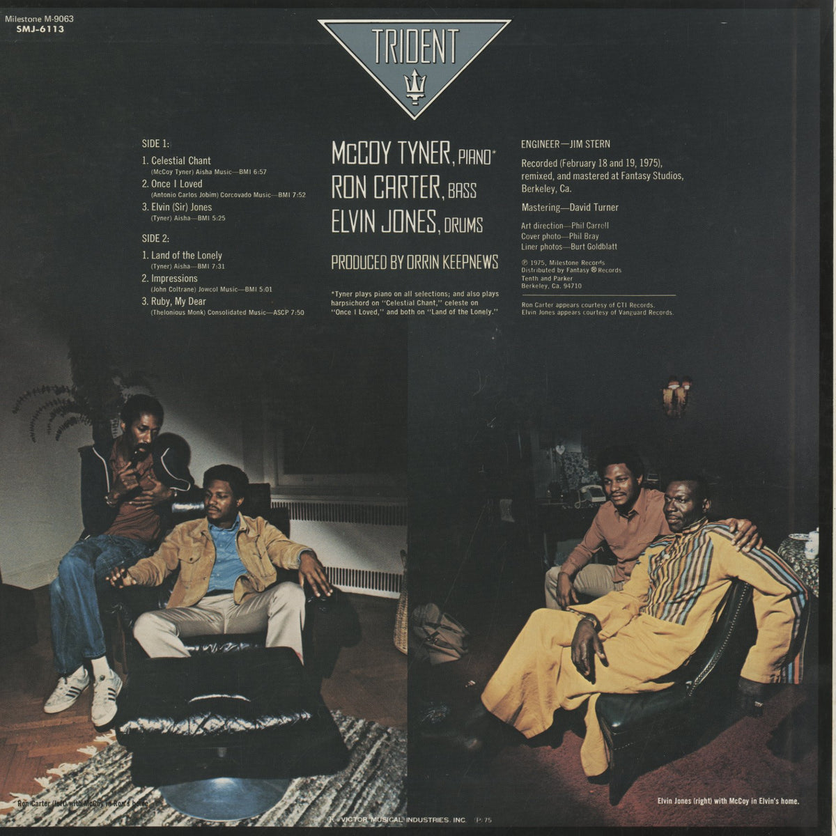 McCoy Tyner / マッコイ・タイナー / Trident (SMJ-6113)
