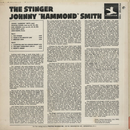 Johnny Hammond Smith / ジョニー・ハモンド・スミス / The Stinger (PR 7408)