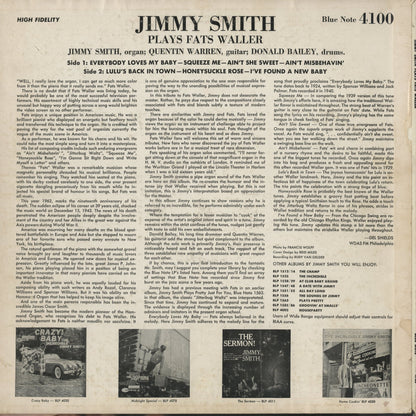 Jimmy Smith / ジミー・スミス / Plays Fats Waller (BLP 4100)