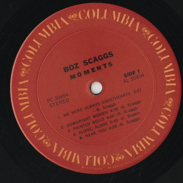 Boz Scaggs / ボズ・スキャッグス / Moments (PC30454)