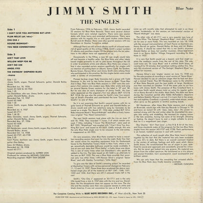 Jimmy Smith - The Singles (K18P-9280) LP 1983 JPN Blue Note - King Record