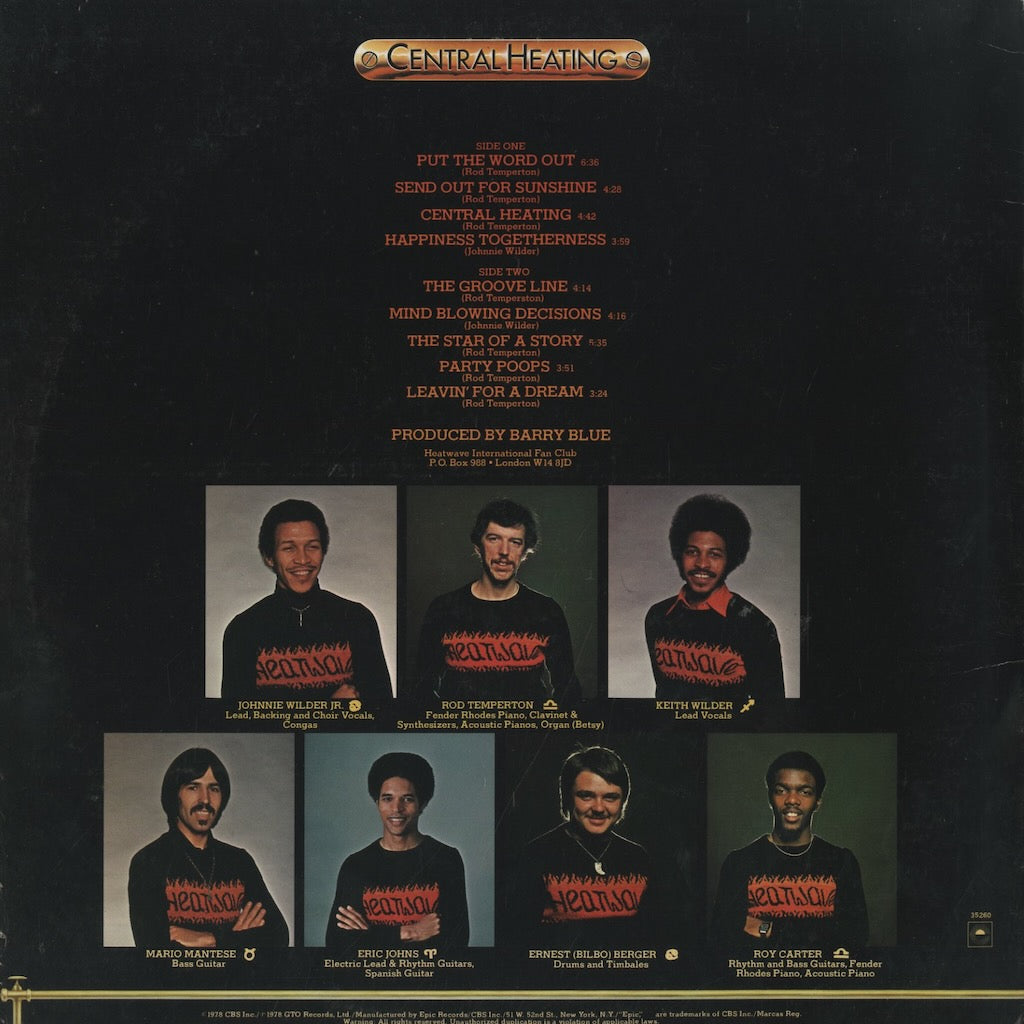Heatwave / ヒートウェイヴ / Central Heating (JE 35260)