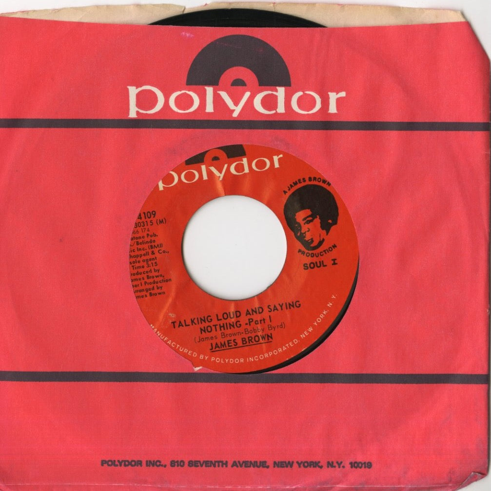James Brown / ジェイムス・ブラウン / Talking Loud And Saying Nothing  -7 (PD14109)