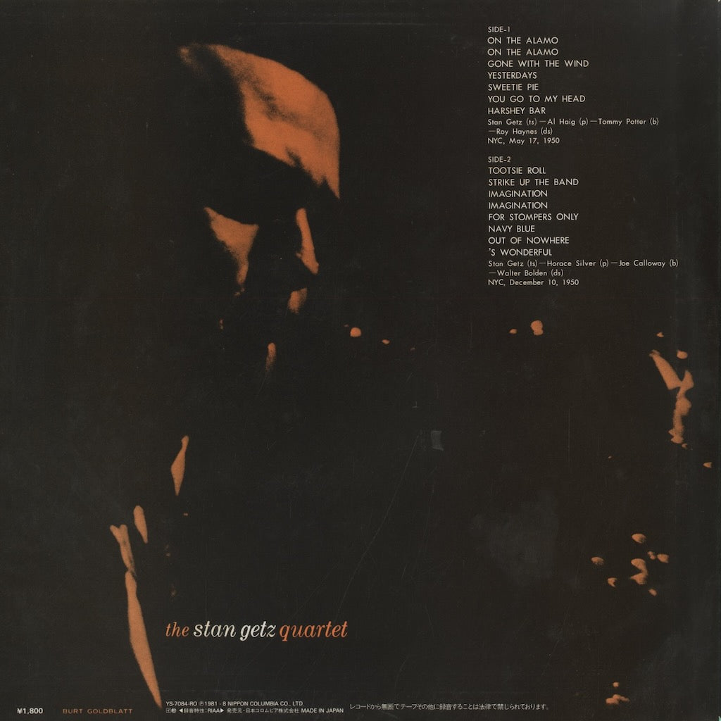 Stan Getz / スタン・ゲッツ / The Complete Roost Session Vol. 1 (YS-7084-RO)