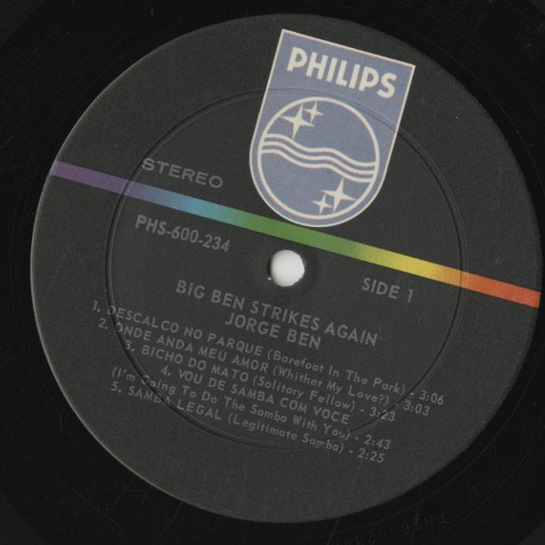 Jorge Ben / ジョルジ・ベン / Big Ben Strikes Again (PHM 200-234)