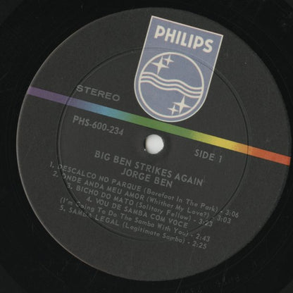 Jorge Ben / ジョルジ・ベン / Big Ben Strikes Again (PHM 200-234)