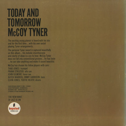 McCoy Tyner / マッコイ・タイナー / Today And Tomorrow (AS-63)