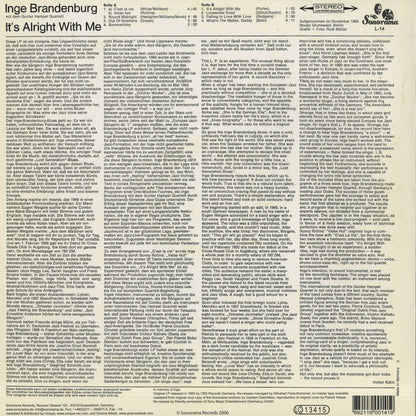 Inge Brandenburg / インゲ・ブランデンバーグ / It's Alright With Me (L14)
