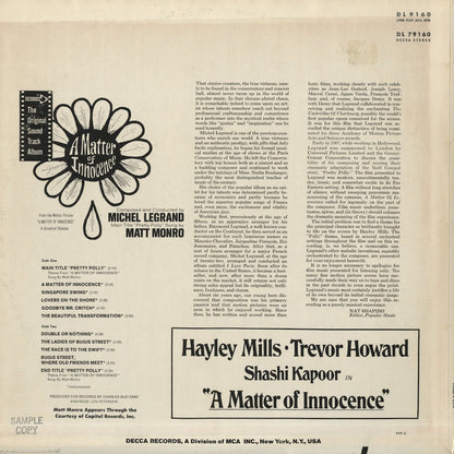 Michel Legrand / ミシェル・ルグラン / A Matter of Innocence - OST (DL79160)