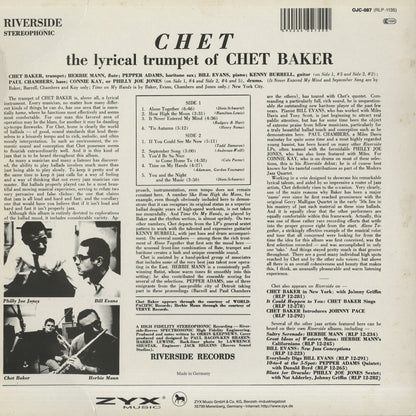 Chet Baker / チェット・ベイカー / Chet (1959) (OJC-087)
