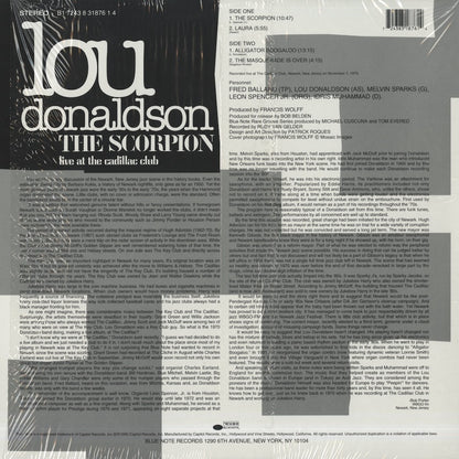 Lou Donaldson / ルー・ドナルドソン / The Scorpion - Live at The Cadillac Club (B1 7243 8 31876 1 4)