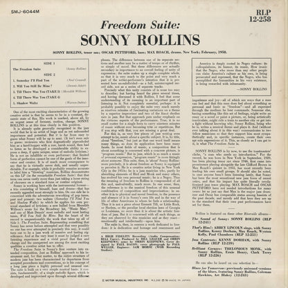 Sonny Rollins / ソニー・ロリンズ / Freedom Suite (SMJ-6044M)