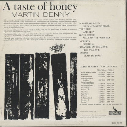 Martin Denny - A Taste Of Honey (LRP-3237) 1962 US Liberty MONO｜中古LP