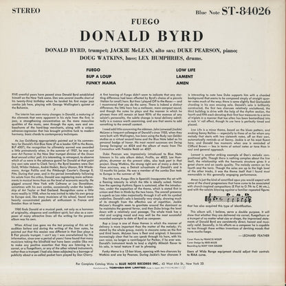 Donald Byrd / ドナルド・バード / Fuego (BNJ71012)