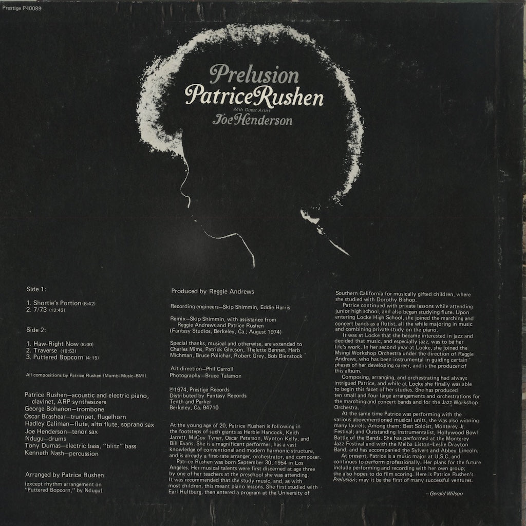 Patrice Rushen / パトリス・ラーシェン / Prelusion (P-10089)