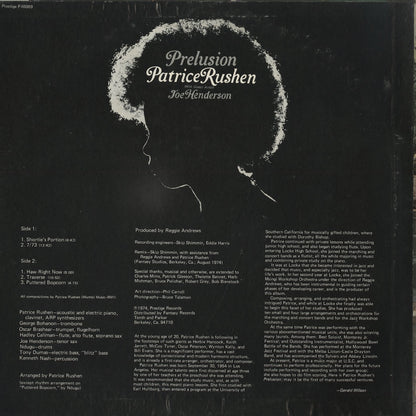 Patrice Rushen / パトリス・ラーシェン / Prelusion (P-10089)