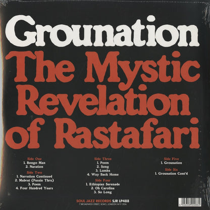 Count Ossie & Mystic Revelation Of Rastafari - Grounation (SJRLP486) 3LP 2023 UK Soul Jazz Records｜新品LP