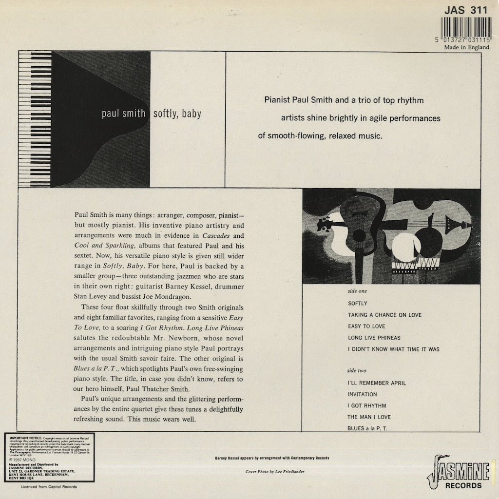 Paul Smith / ポール・スミス / Softly, Baby (JAS311)