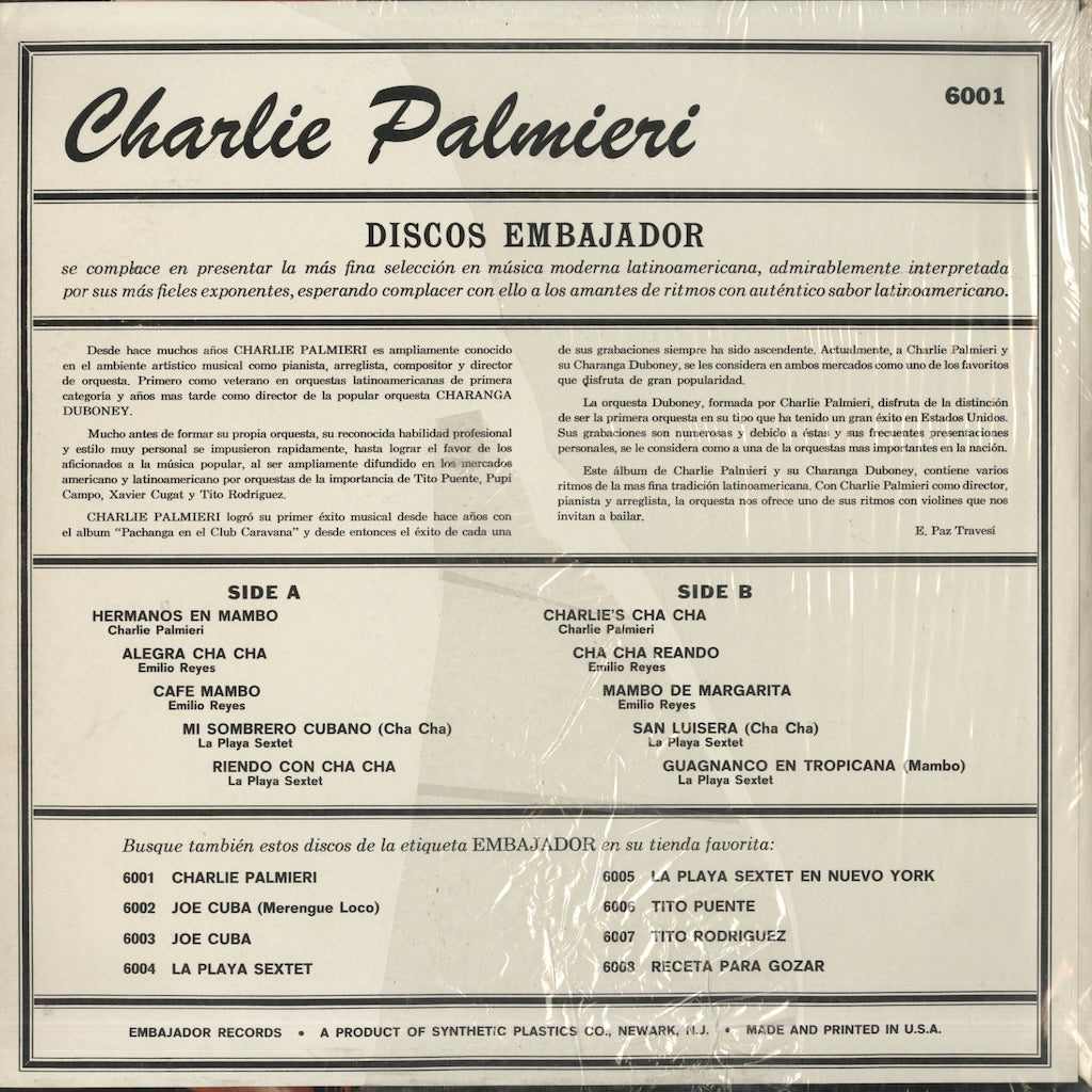 Charlie Palmieri / チャーリー・パルミエリ / Lo Ultimo (S6001)