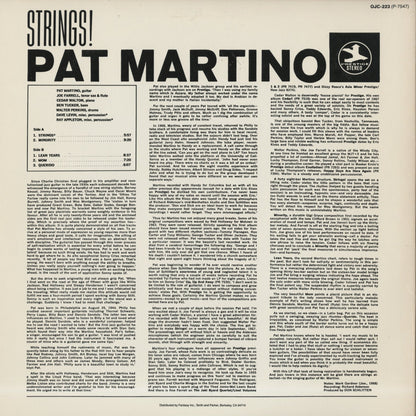Pat Martino / パット・マルティーノ / Strings! (OJC-223)